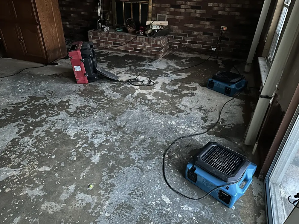 Garage Water Damage in Sharpstown, Texas