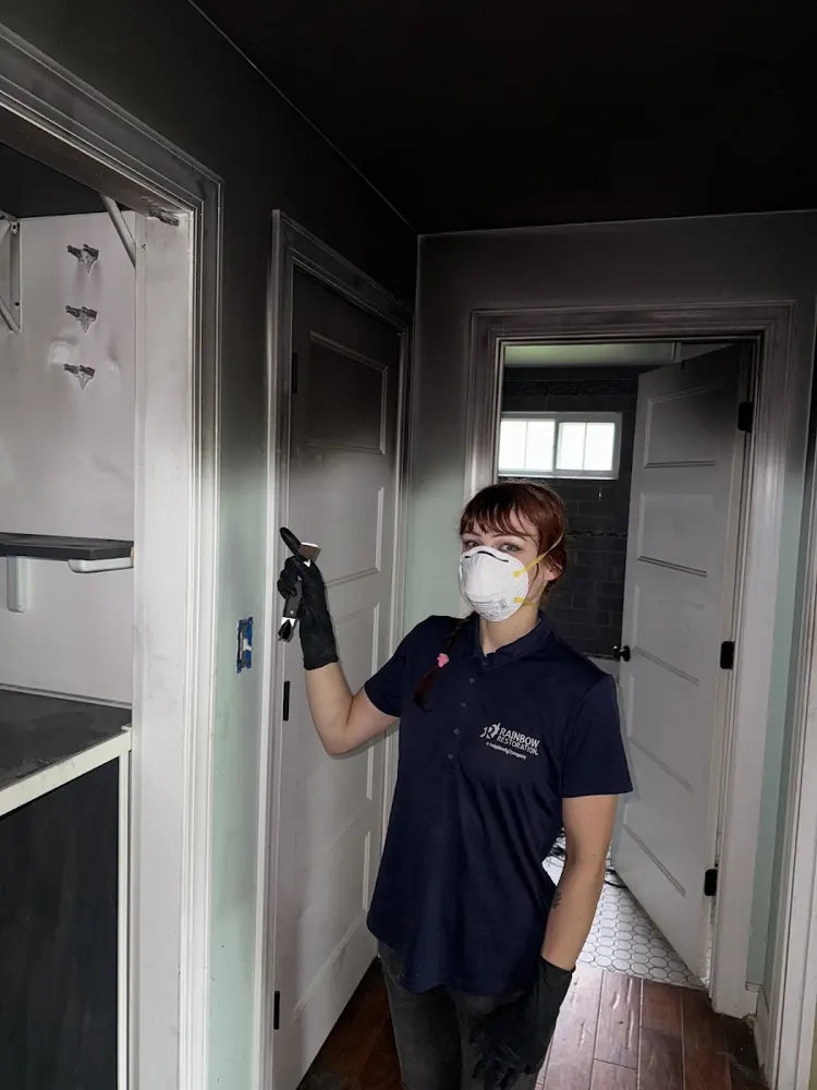Bayou City Water & Fire Restoration technician on a job in Houston