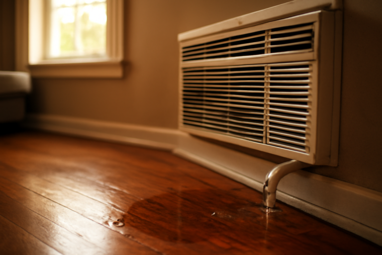 AC Unit Drain Overflow Cleanup