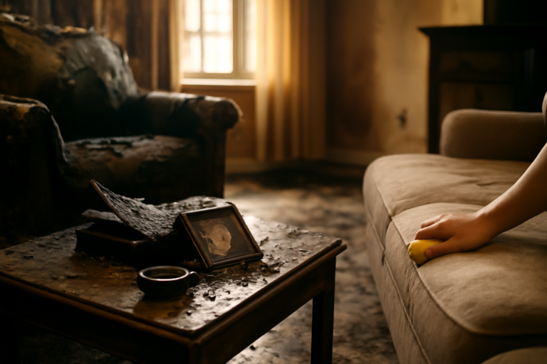Fire-Damaged Contents Cleaning