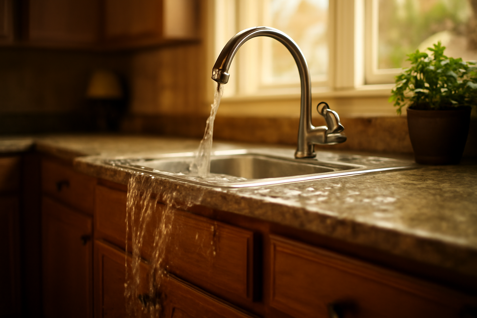 Kitchen Sink Overflow Cleanup in Pasadena, TX