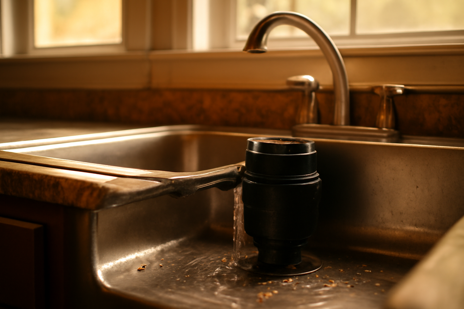 Leaky Garbage Disposal Cleanup in Dickinson, TX