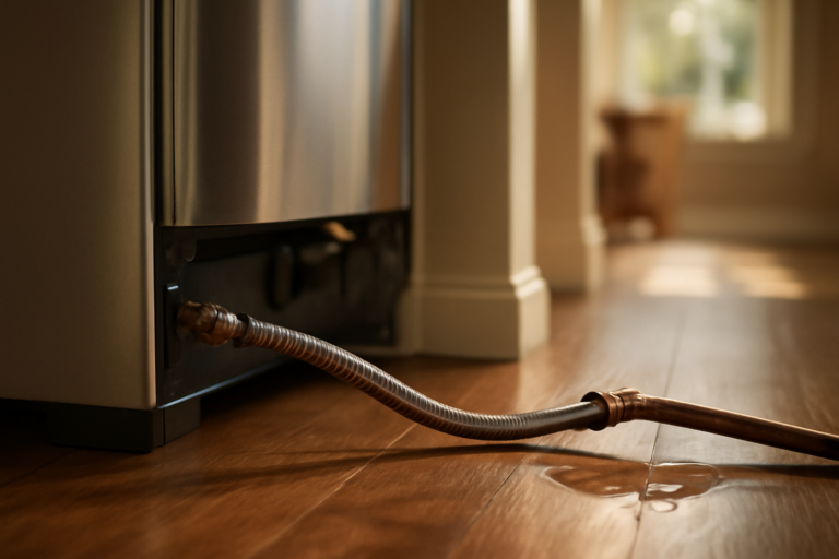 Refrigerator Water Line Leak Repair