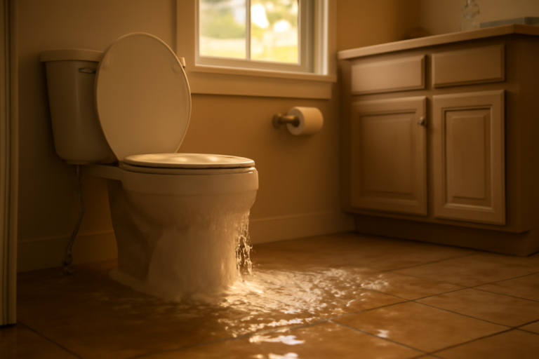Toilet Overflow Cleanup