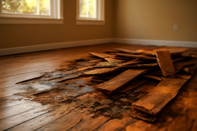Water-Damaged Flooring Removal